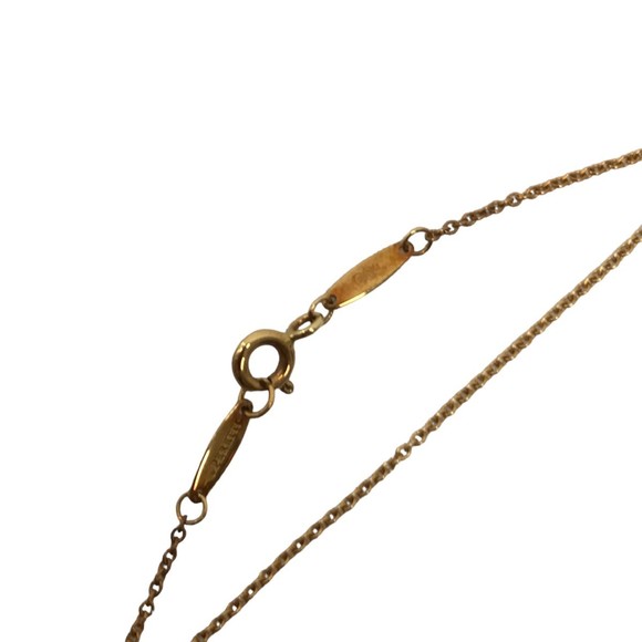 Tiffany By the Yard Single Diamond Pendant Necklace Gold